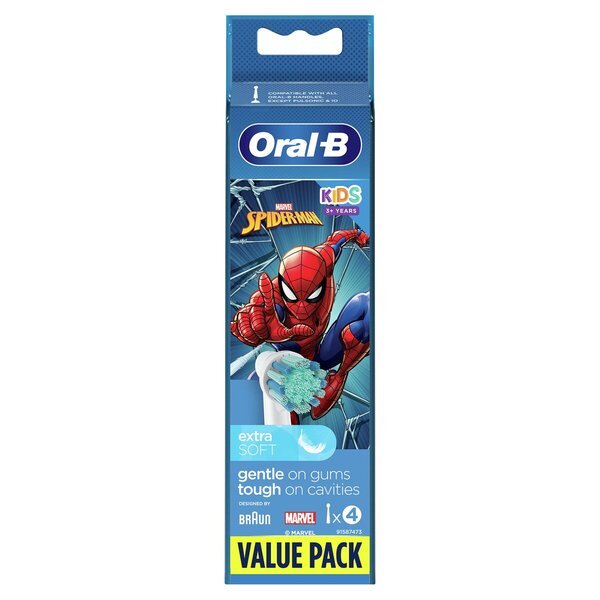 Náhradné hlavice kefky Oral-B Spiderman Kids<br>4 kusy