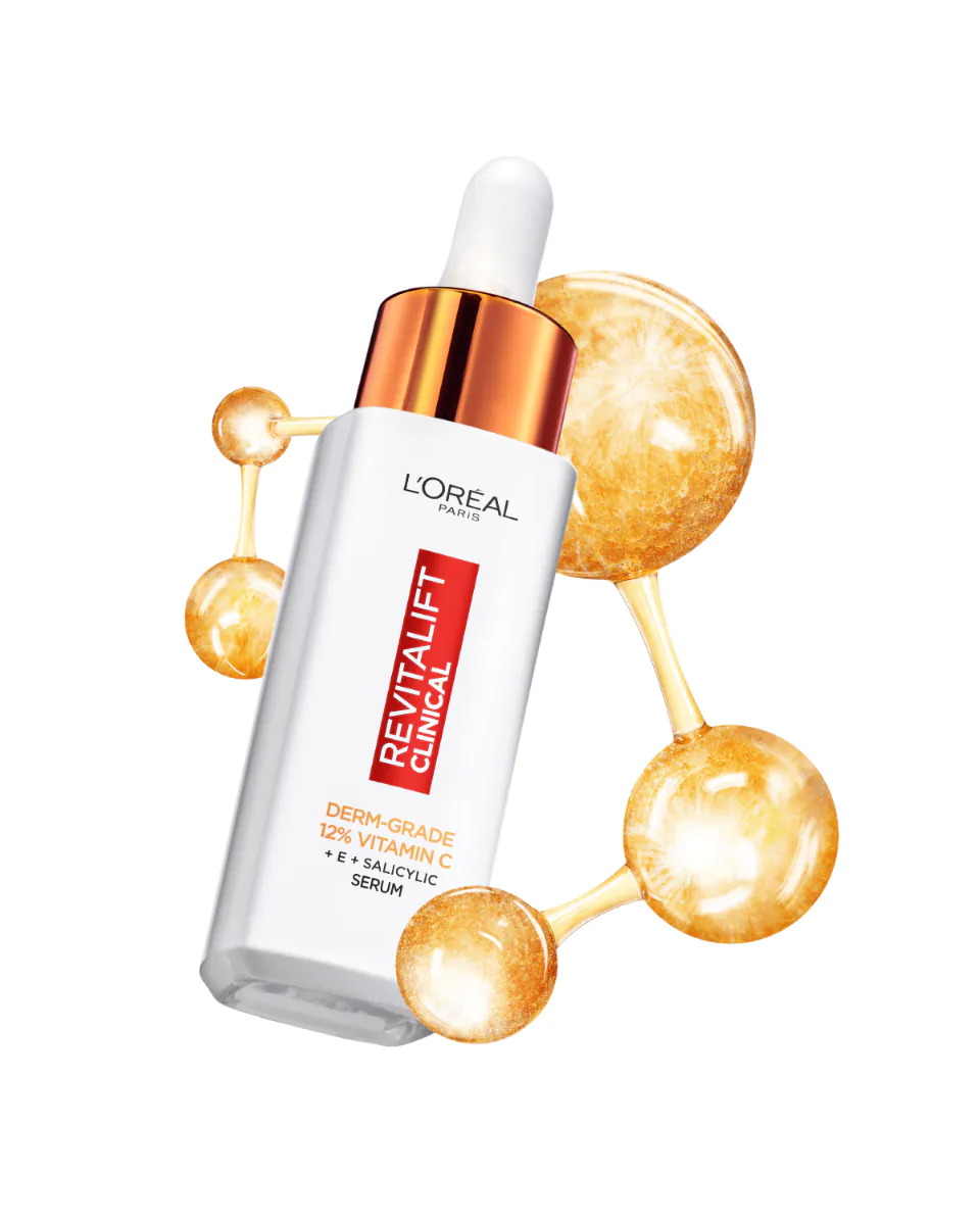 L’Oréal Paris De Revitalift Clinical Serum do twarzy 12% Witaminy C, Witamina E, Kwas Salicylowy