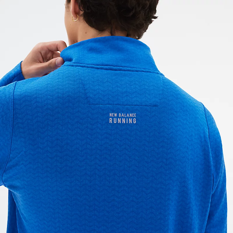 Męska bluza NB Heat Grid Half Zip - COBALT HEATHER