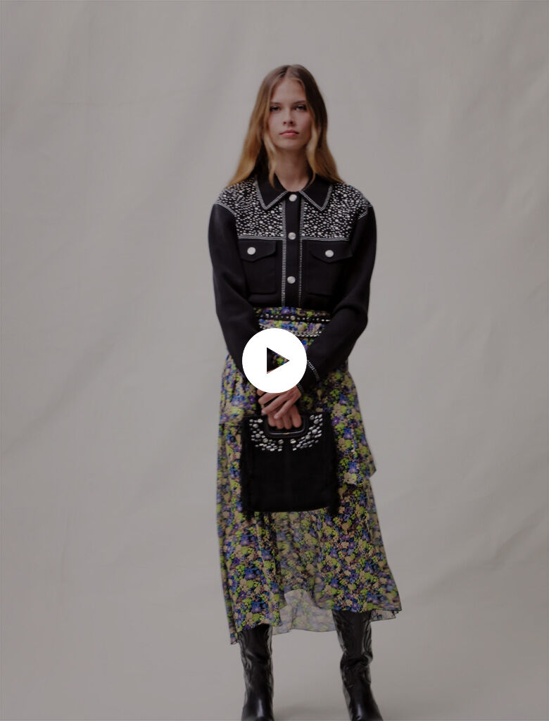 Lange rok met bloemenprint - Lente Multico