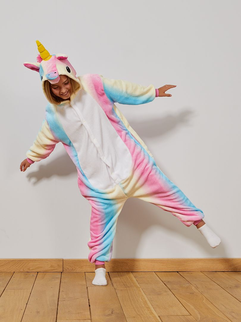 Eenhoorn jumpsuit kostuum - Meerkleurig