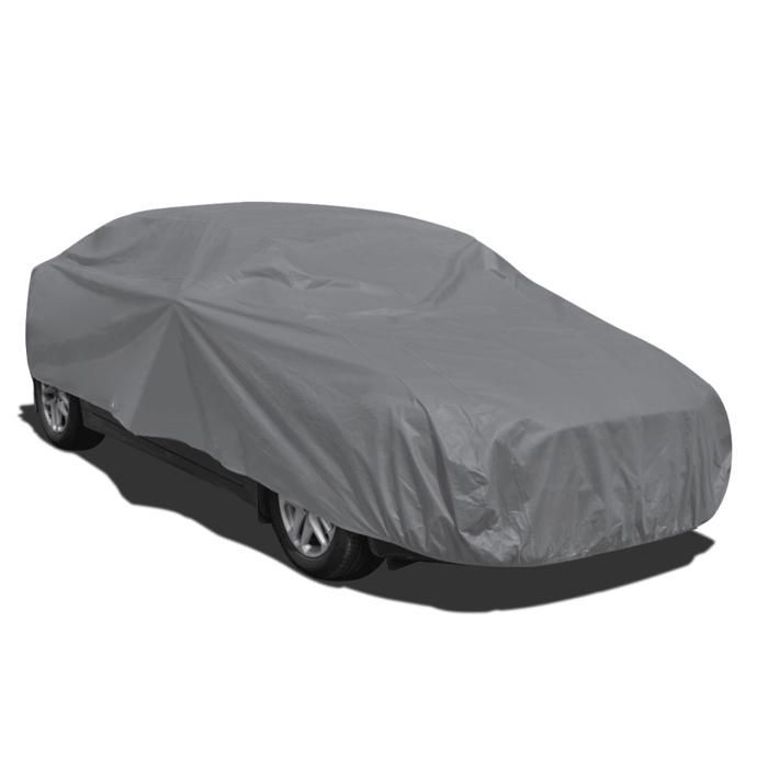 Media funda para coche, no tejida, 432 cm de largo, gris, 3402009