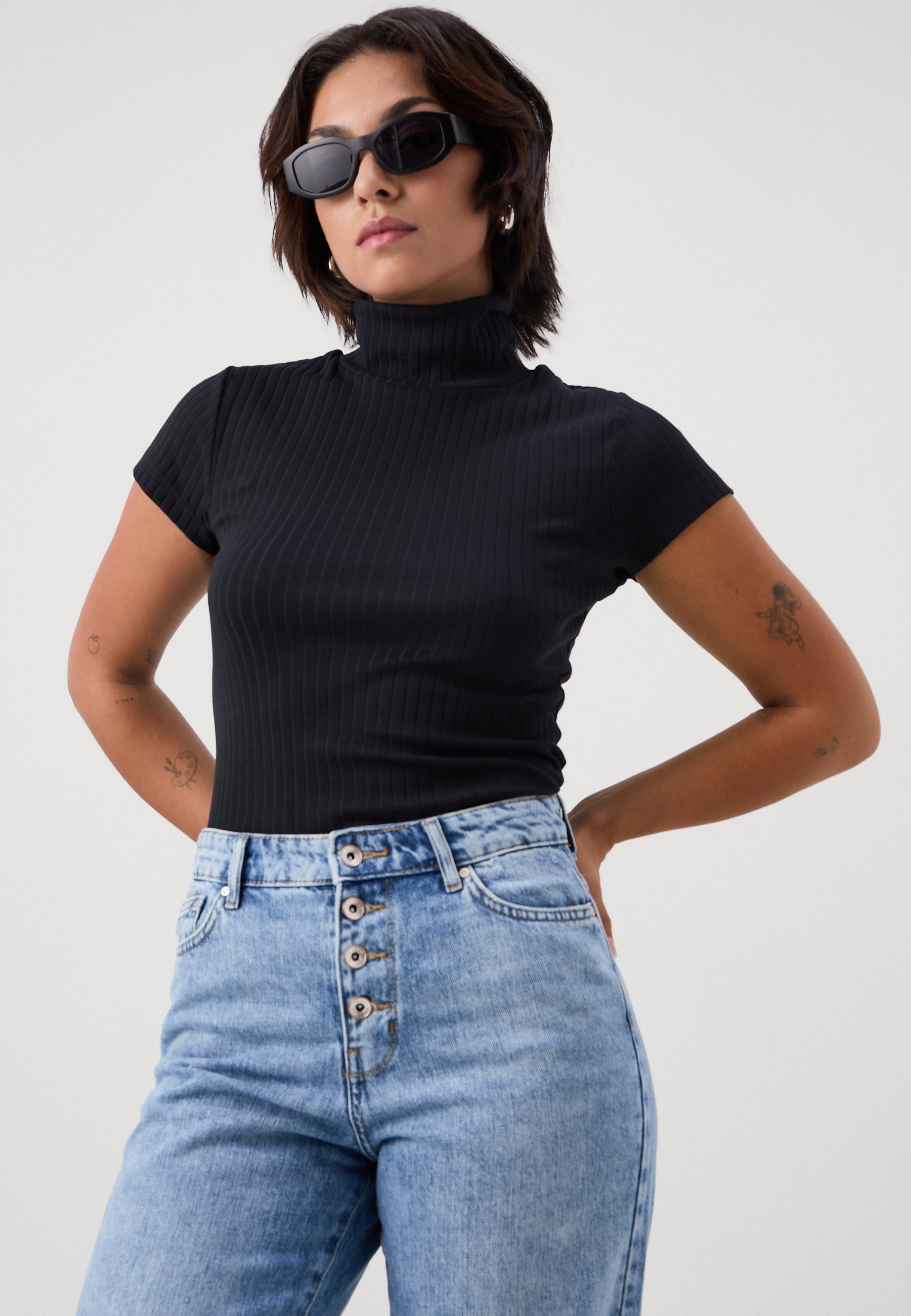 Anna Field Petite Print T-Shirt - schwarz
