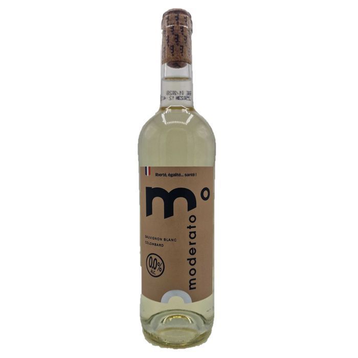 Moderato - Pack de 12 botellas de 750 ml de bebida sin alcohol a base de vino Moderato