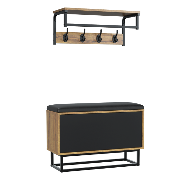 Zestaw do Przedpokoju Loft ONE FURNITURE - Laminat Dębowy