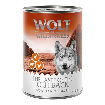Wolf of Wilderness Adult „Der Geschmack von“ 6 x 400 g