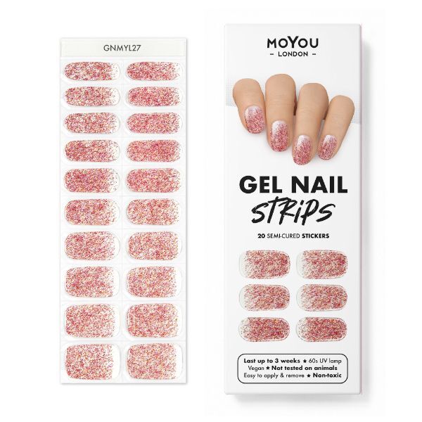 MoYou-London Gel Nagelremsa - Glitter Punch