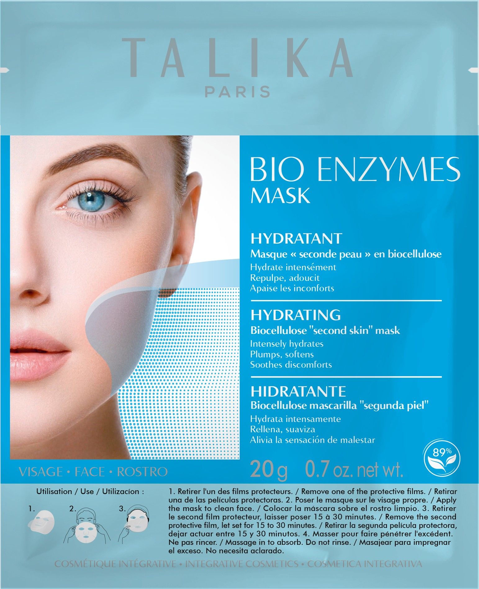 Vlažilna maska za obraz z bio encimi Vlažilne kreme za obraz iz lekarn