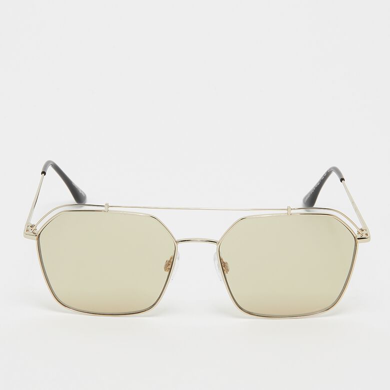 Quadratische Aviador-Sonnenbrille – schwarz