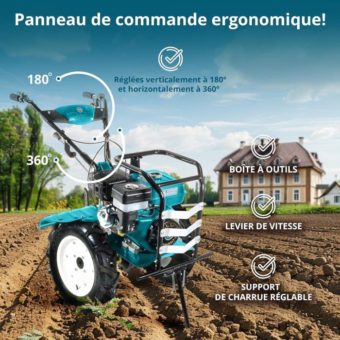 Rototiller - TM Könner & Söhnen - KS 9HP-1350G-3 - 9 HP engine - 134 cm working width - 35 cm working depth