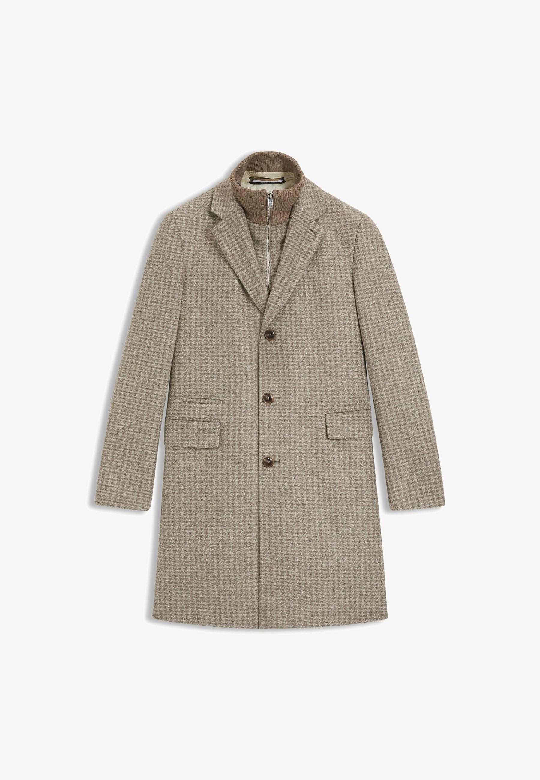 BOSS HYDE BIB-PAD - Manteau court - blanc ouvert onze