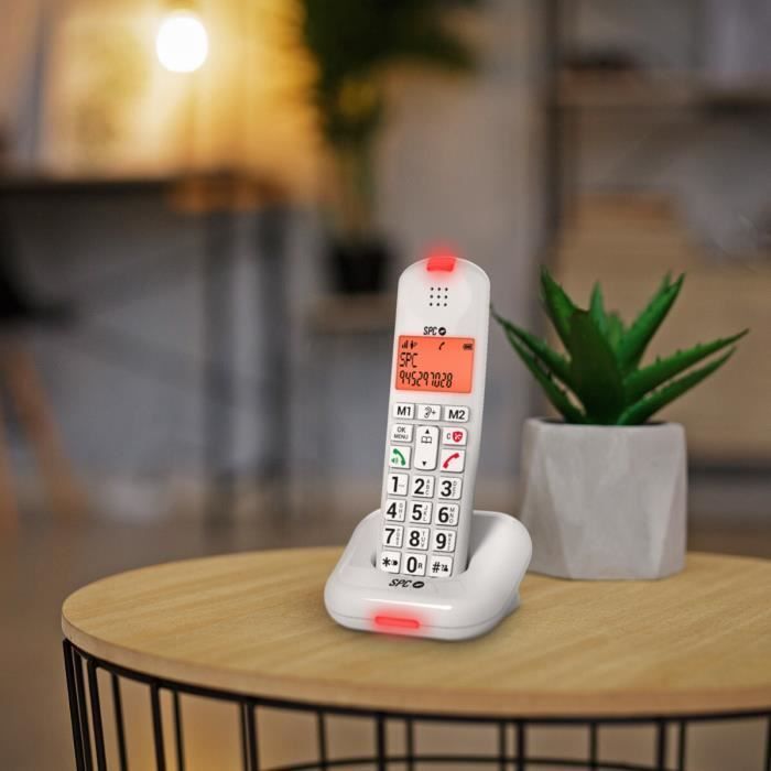 Teléfono inalámbrico - SPC - Comfort Kairo - Botones grandes - Sonido amplificado - Compatible con audífonos