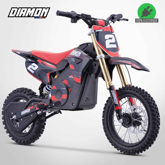 Moto Enfant Électrique 1300W / Moto cross ORION 1300W / 12/10 / Édition 2021 / Rouge