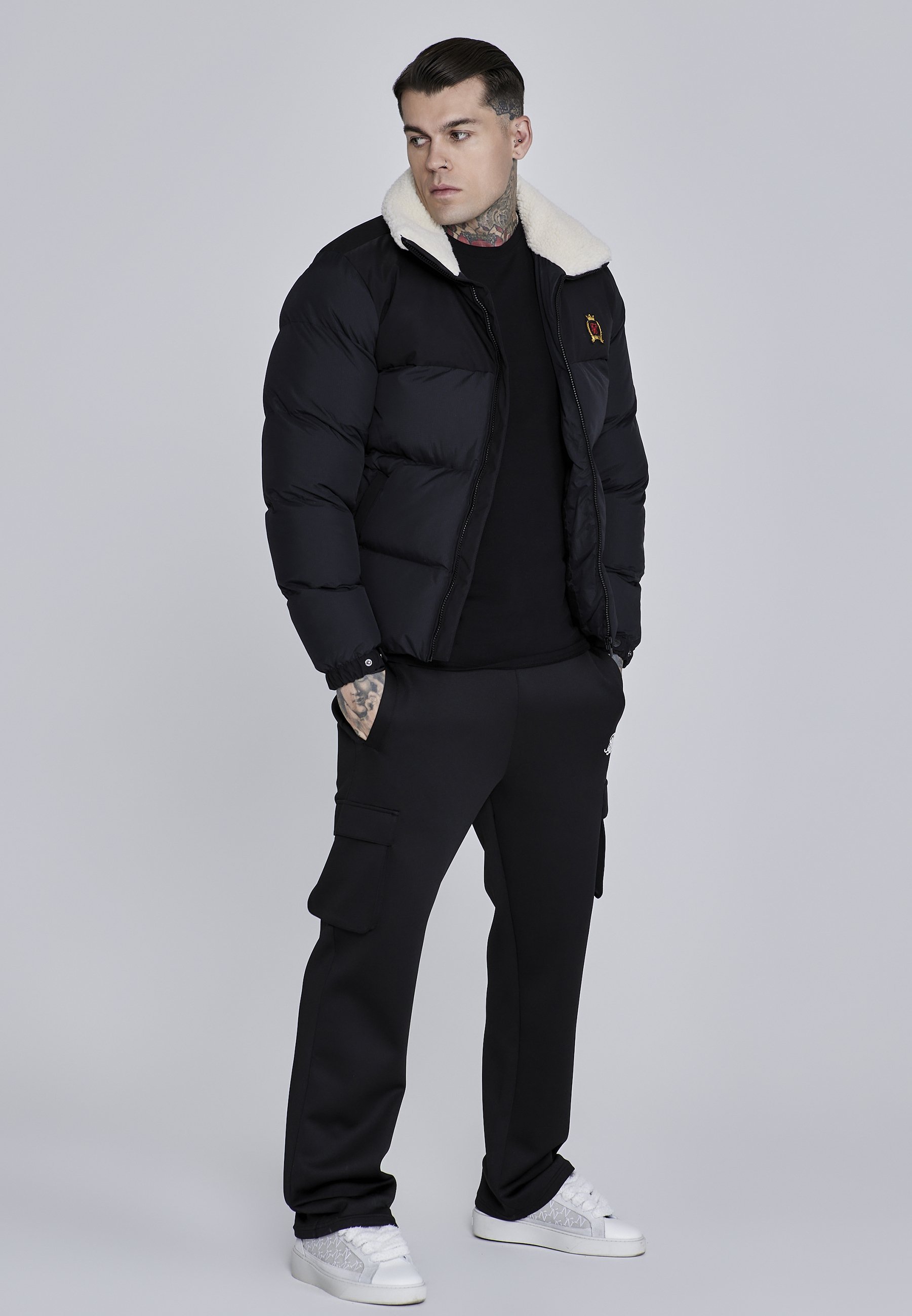Doudoune SIKSILK - Veste d'hiver - noire