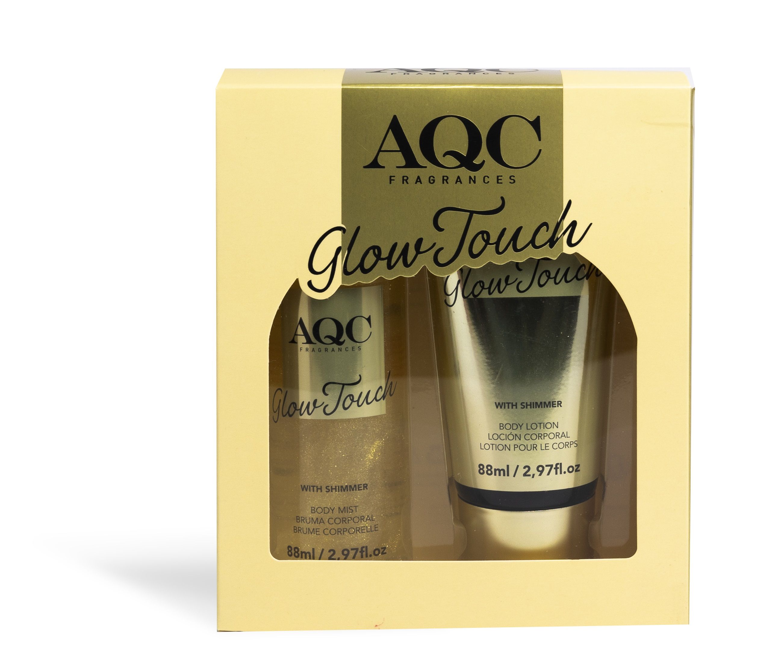 Glow Touch Shimmer Duo ķermeņa aerosols ķermeņa losjonam Ķermeņa aerosols