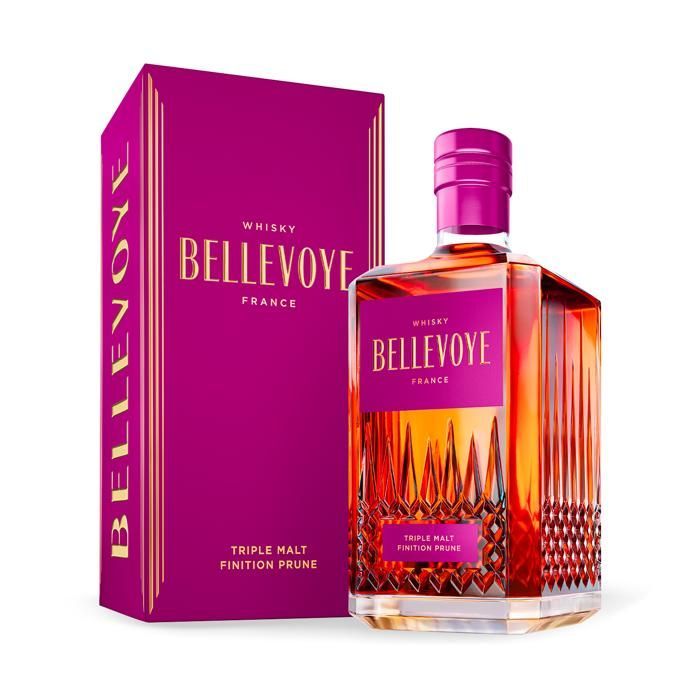 BELLEVOYE - PRUNE - Whisky - Triple Malt - Origine: Francia - 43% di alcol - bottiglia da 70 cl