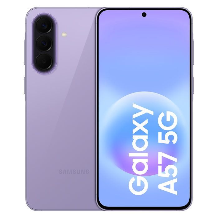 SAMSUNG Galaxy A57 5G AI Smartphone 128 Go Lavande - Version française