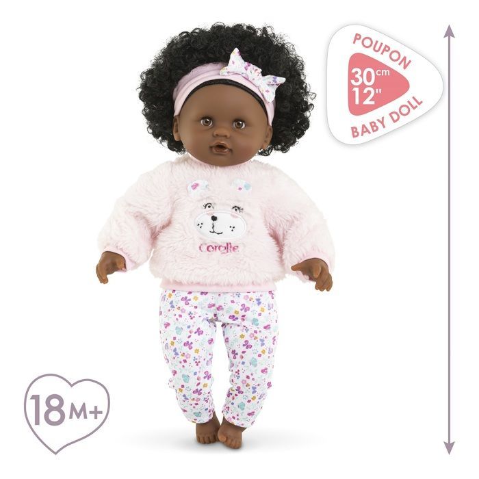 Vauvanukke - Corolle - Caroline Cuddle Baby - 30 cm - Pehmeä vartalo - Sisältää lisävarusteita