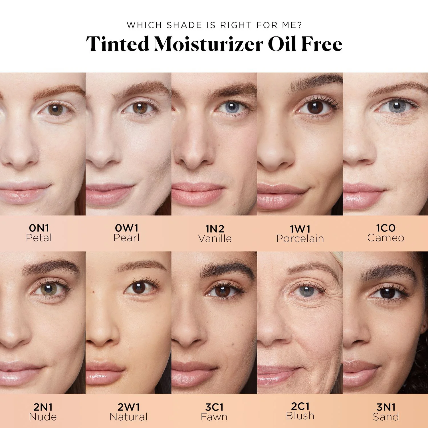 Fondotinta Tinted Moisturizer Oil Free SPF20 - Fondotinta crema, Crema viso colorata antimperfezioni