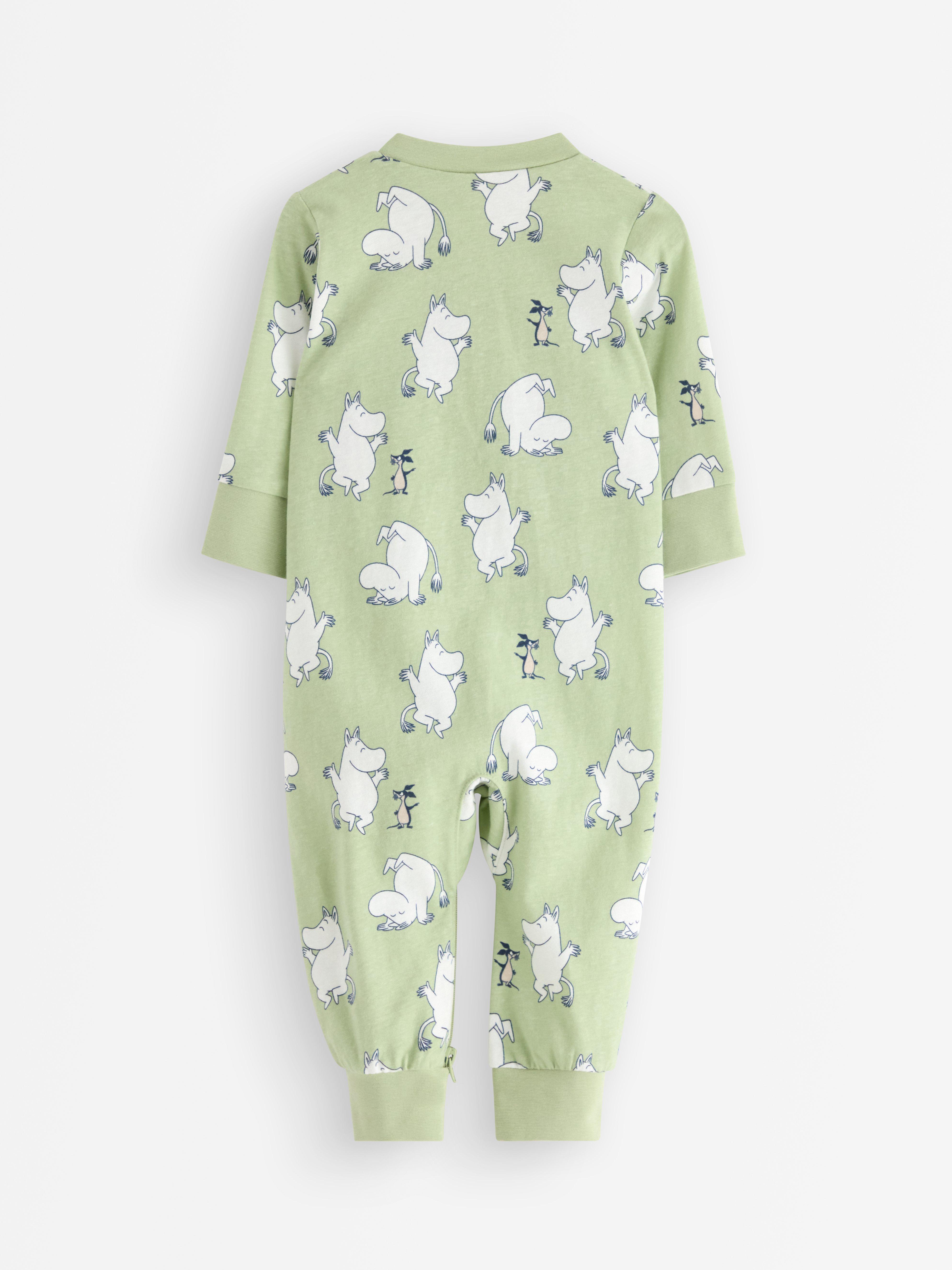 Pijama Mumin Verde Claro Acinzentado