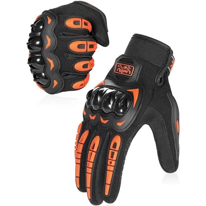 Guantes de moto para deportes al aire libre, guantes de dedos completos para pantallas táctiles para motociclismo de competición.