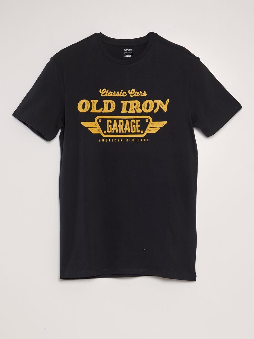 Bedrukt T-shirt - ZWART