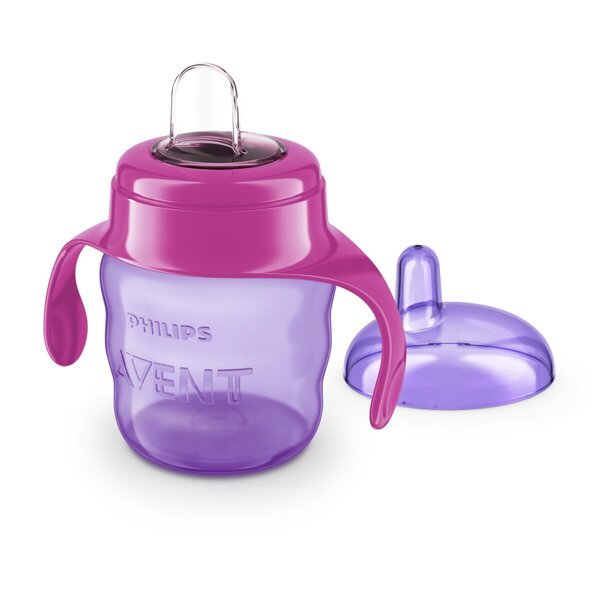 Philips Avent 6+M šalica s izljevom<br>roza, ljubičasta, 200 ml