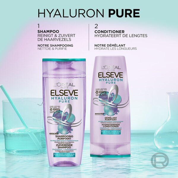 L'Oréal Paris Elseve Hyaluron Pure šampon za čišćenje 300ml