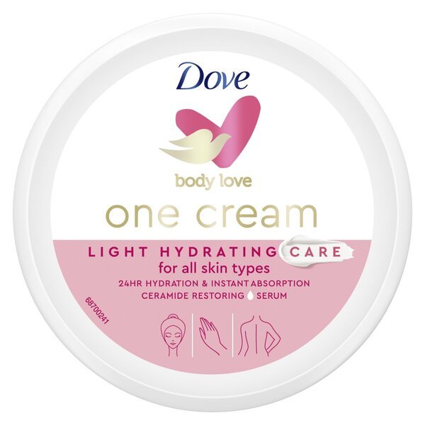 „Dove Body Love Light Hydration One“ kremas, 250 ml