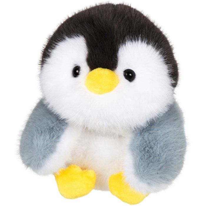 Brinquedo de Pelúcia Pinguim Floppy Choopy - GIPSY TOYS - 22 cm - Preto / Branco / Cinza