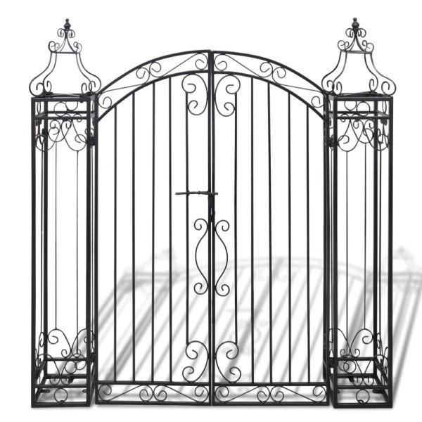Pergola Czarny 122 x 20.5 x 134 cm Żelazo vidaXL