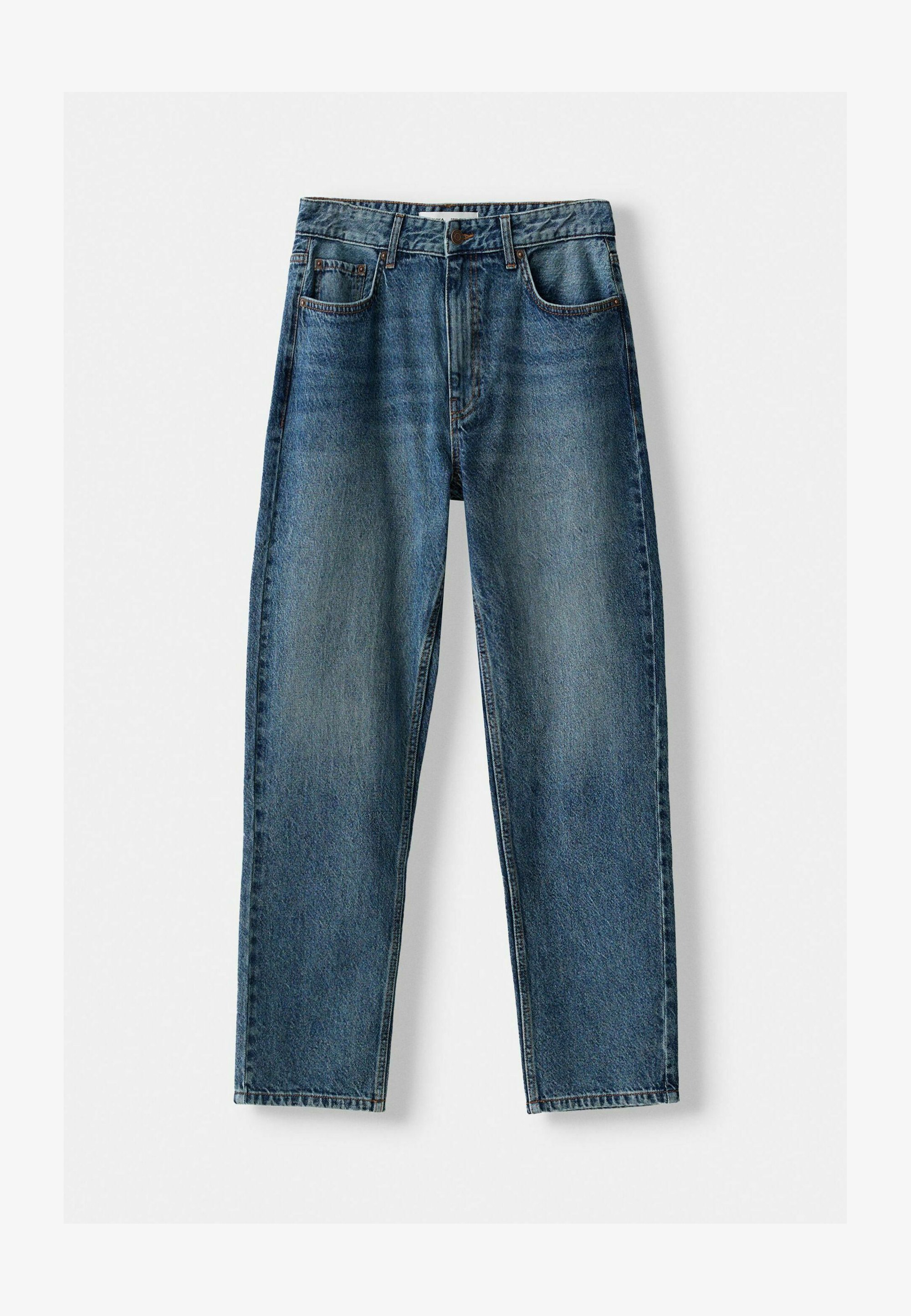 Jeans Bershka a vestibilità affusolata - blu scuro