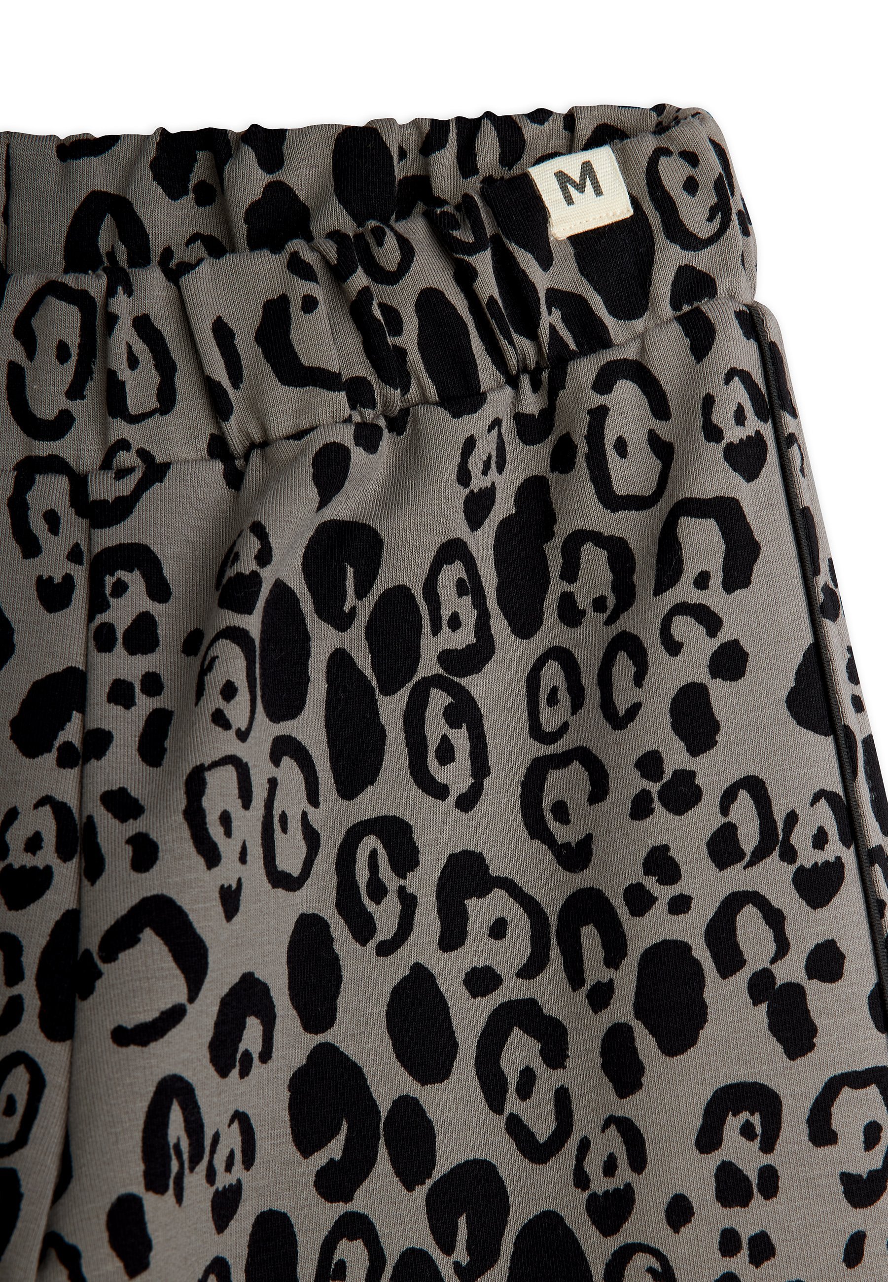 Mini Rodini LEOPARD BRUSHED TROUSERS UNISEX - Trainingsbroek - grijs