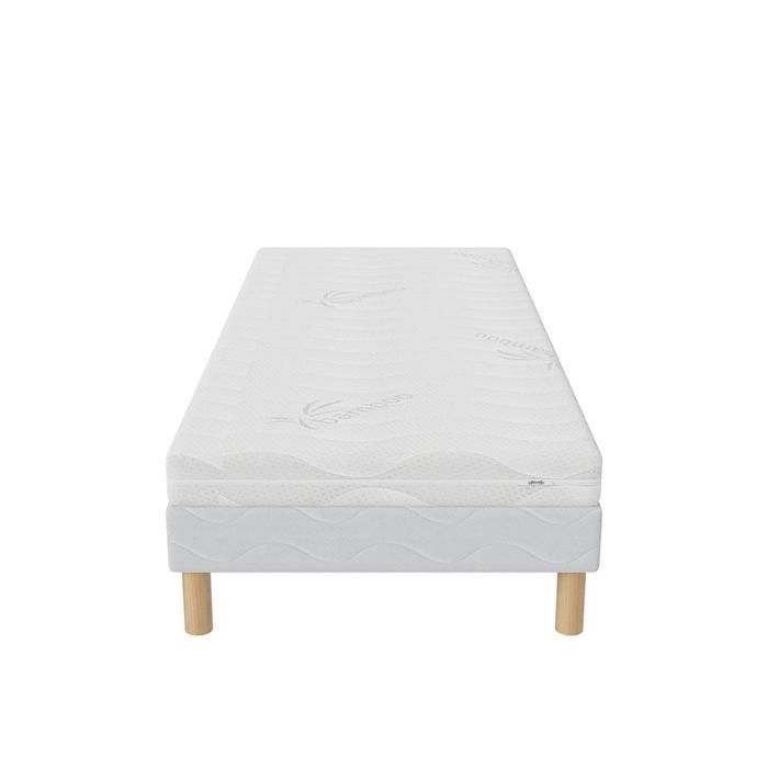 IZY Bed Base + Mattress Set 90x190 cm – Height 10 cm