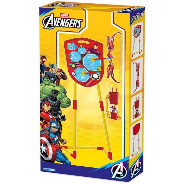 Set arc et flèches - MARVEL - Iron Man - Avec étui et cible sur pied
