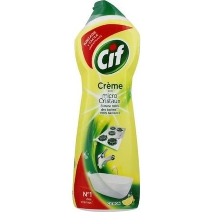 CIF - Creme esfoliante de limão com microcristais - 500 ml