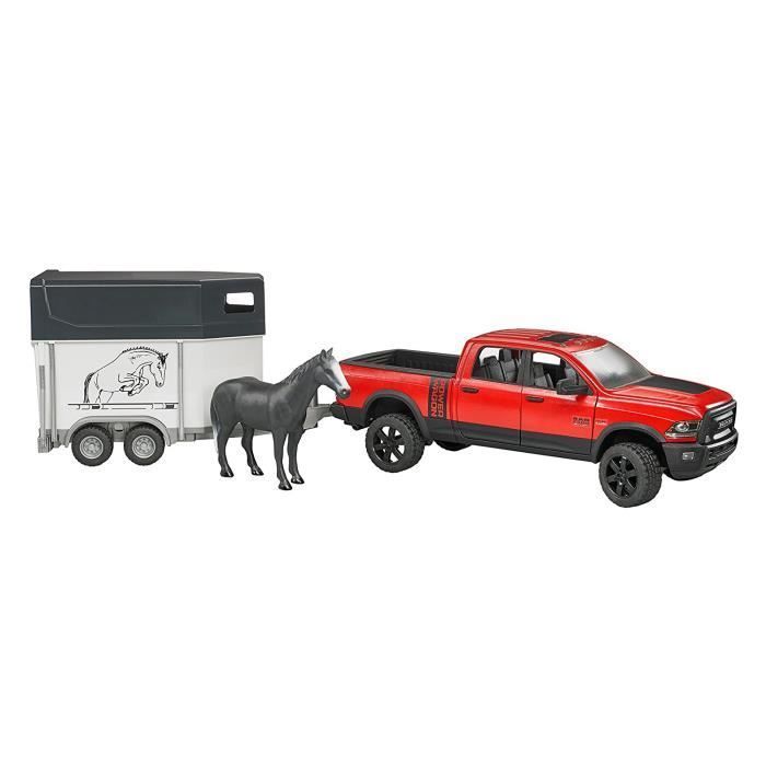 Véhicule Ram 2500 Power Wagon avec van et cheval - BRUDER