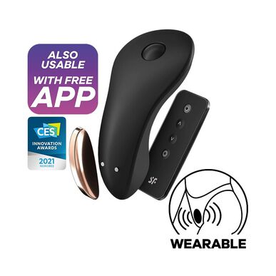 Vibrátor Satisfyer pro Cuecas Little Secret černý 1 kus 1 kus