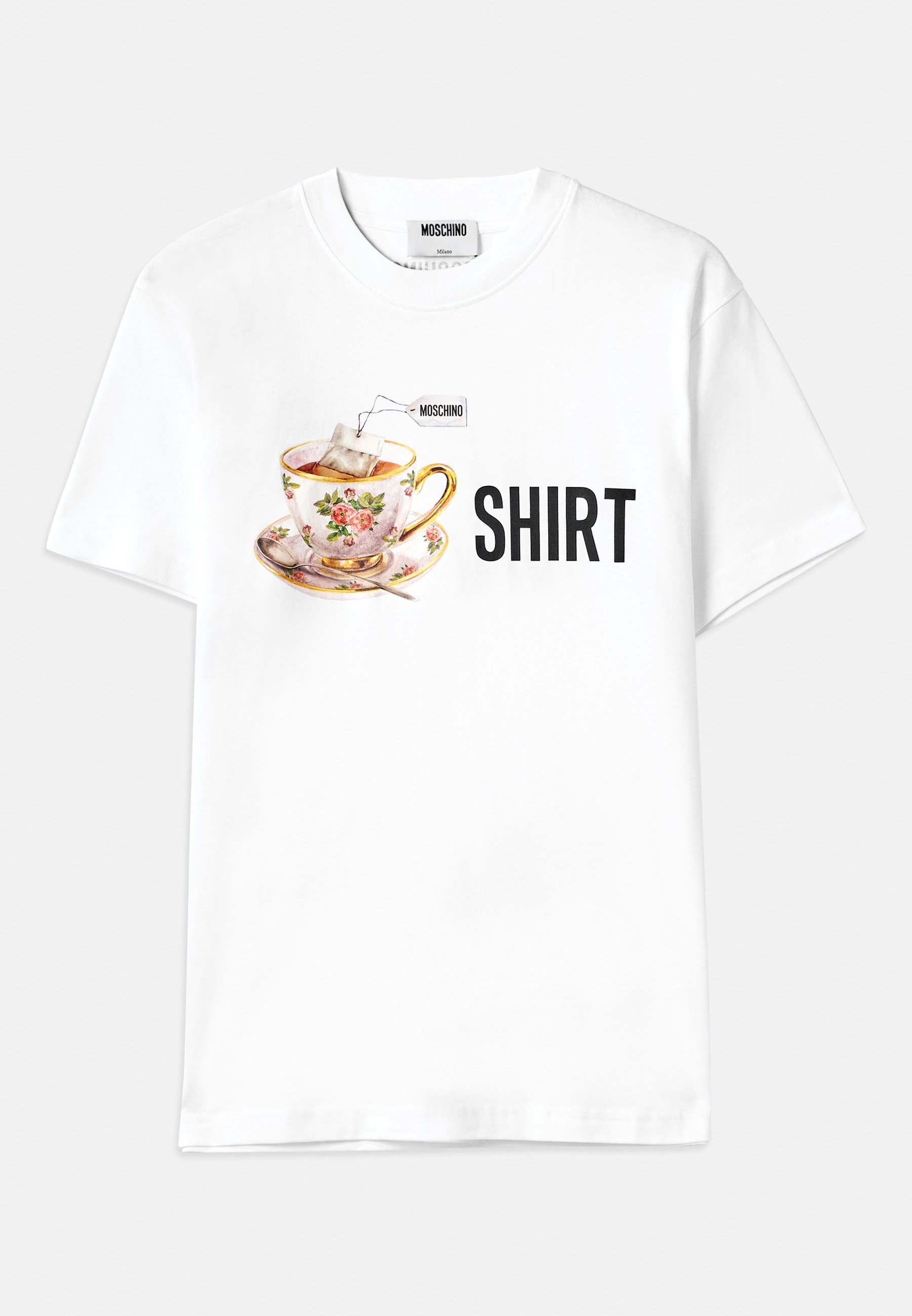 T-shirt MOSCHINO con stampa - multicolore/bianca