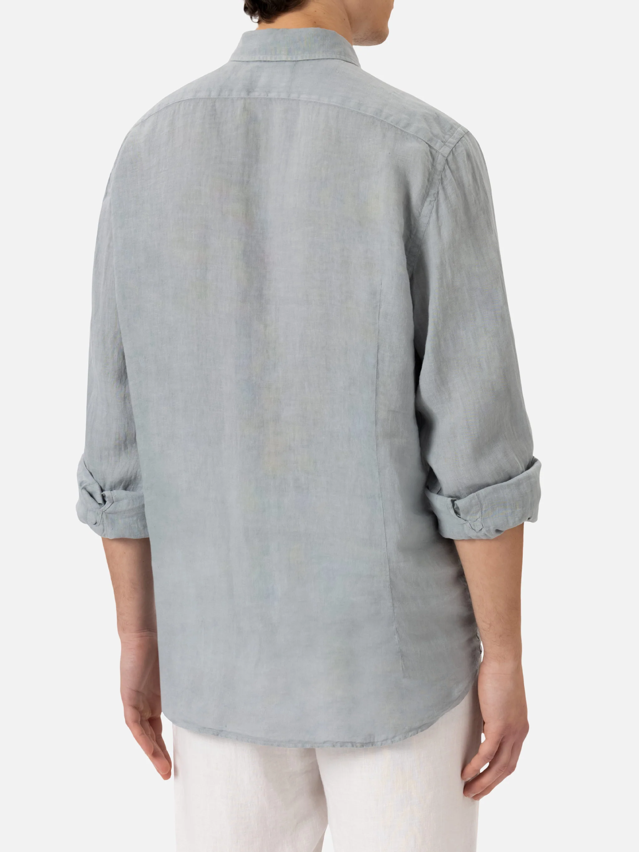 Pamplona-shirt in grijs linnen