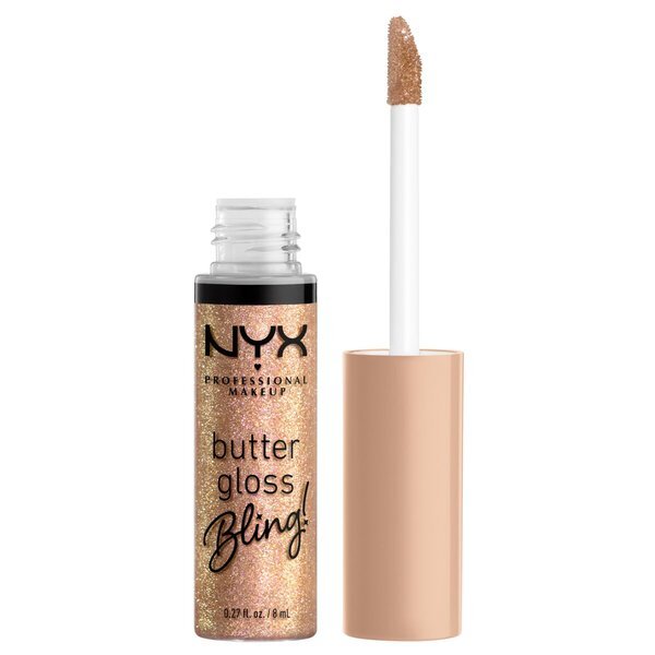 NYX Professional Makeup Butter Gloss Bling! lesk na pery 01 Bring The Bling 8 ml