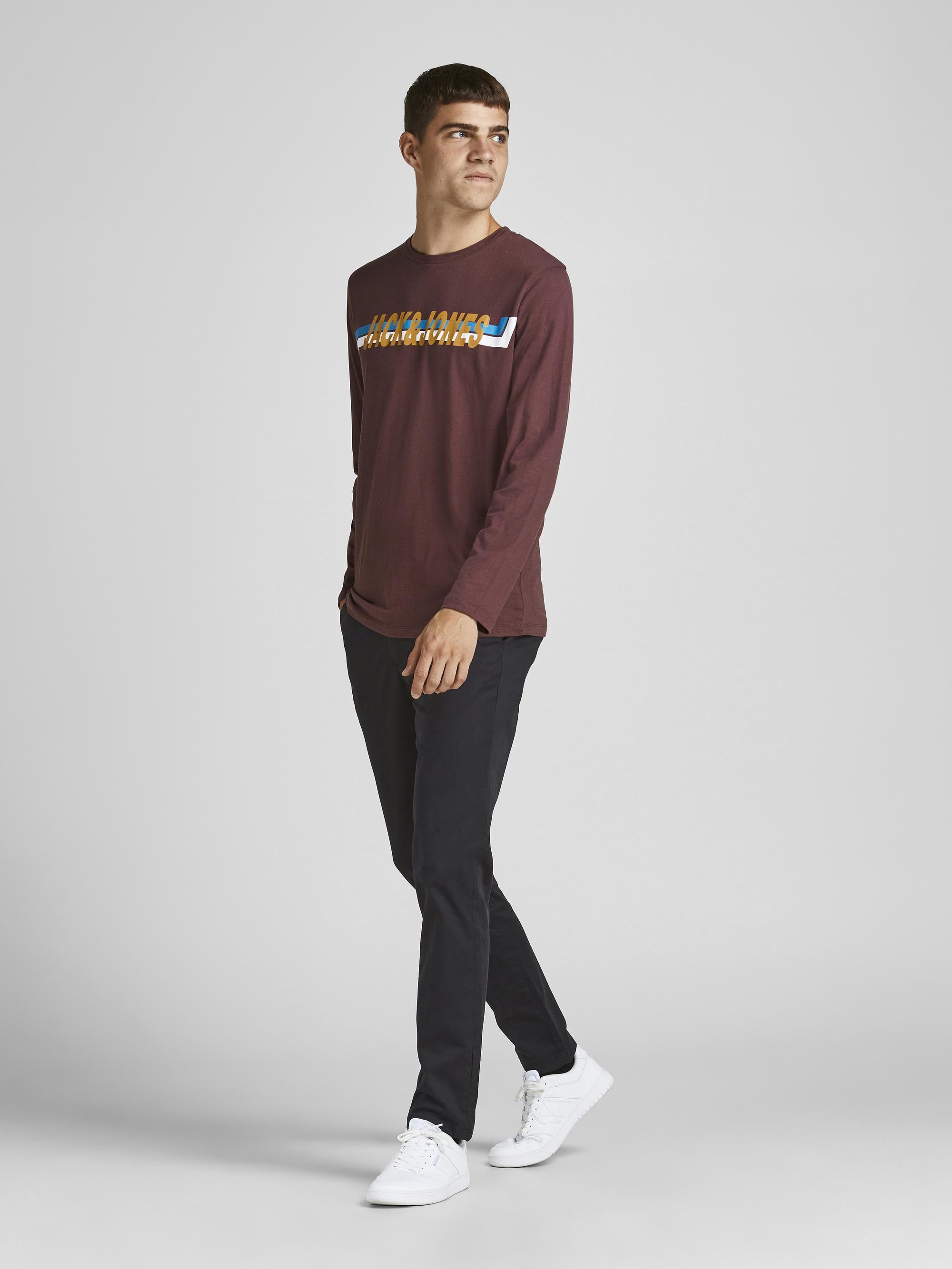 Jack & Jones MARCO BOWIE - Chinosy - czarne