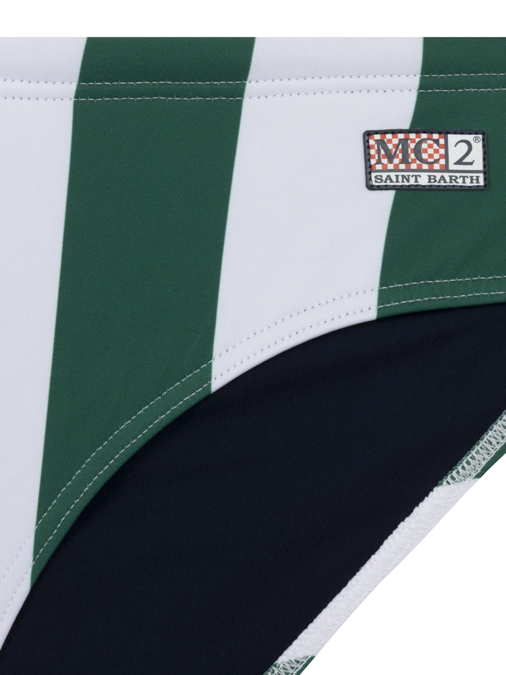 Slip da mare Cayo con stampa righe