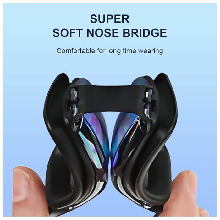 Gafas de natación - EINNENFFER - Pack de 2 - Protección UV - Lentes polarizadas - Comodidad ergonómica