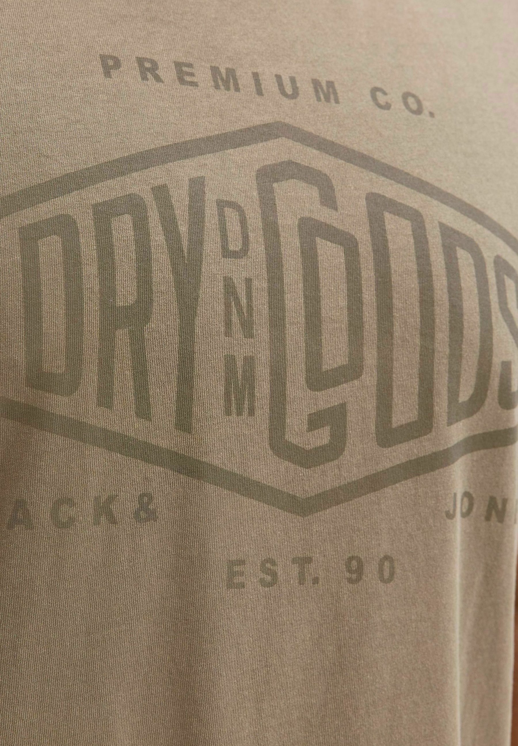 Jack & Jones T-shirt met print - steengrijs