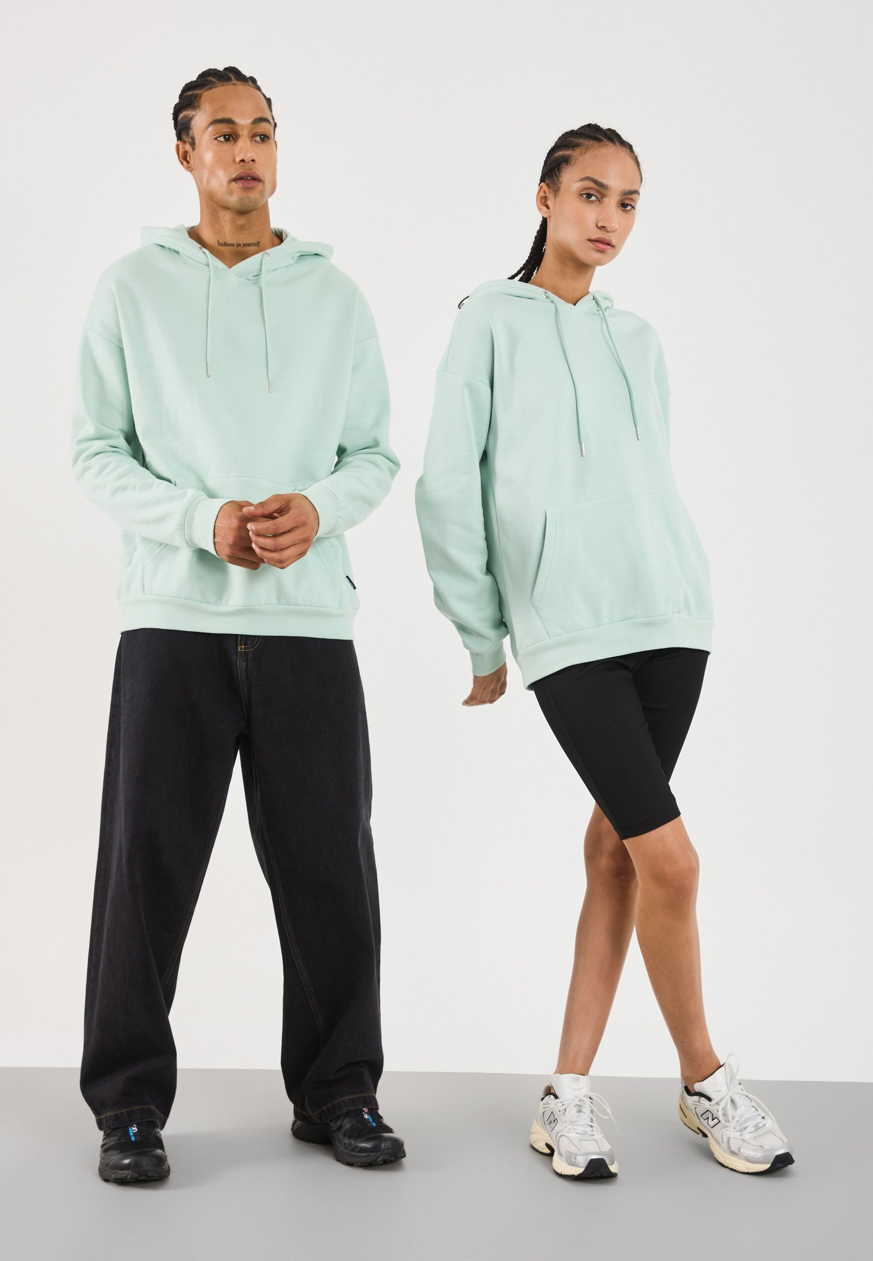 YOURTURN UNISEX - Pulover s kapuco - mint