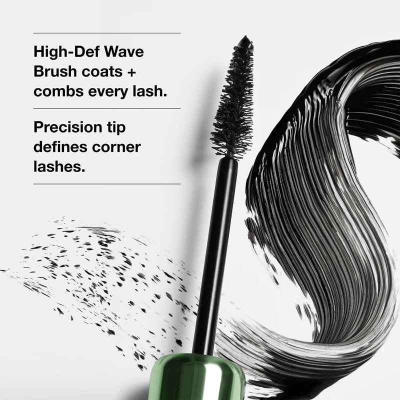 Maskara Clinique High Impact™ High-Fi zagotavlja maksimalen volumen trepalnic.
