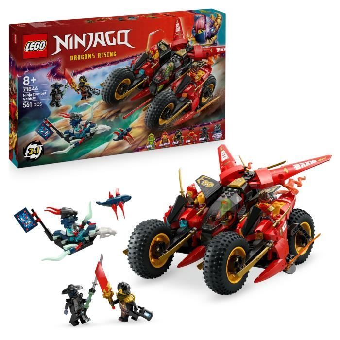 LEGO NINJAGO 71844 Ninja Battle Vehicle - Building Set for Boys Ages 8+