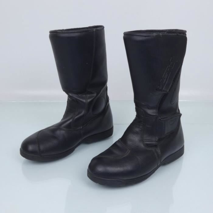 Botas de moto Wex Touring negras de piel sintética para hombre/mujer, talla 41, usadas.