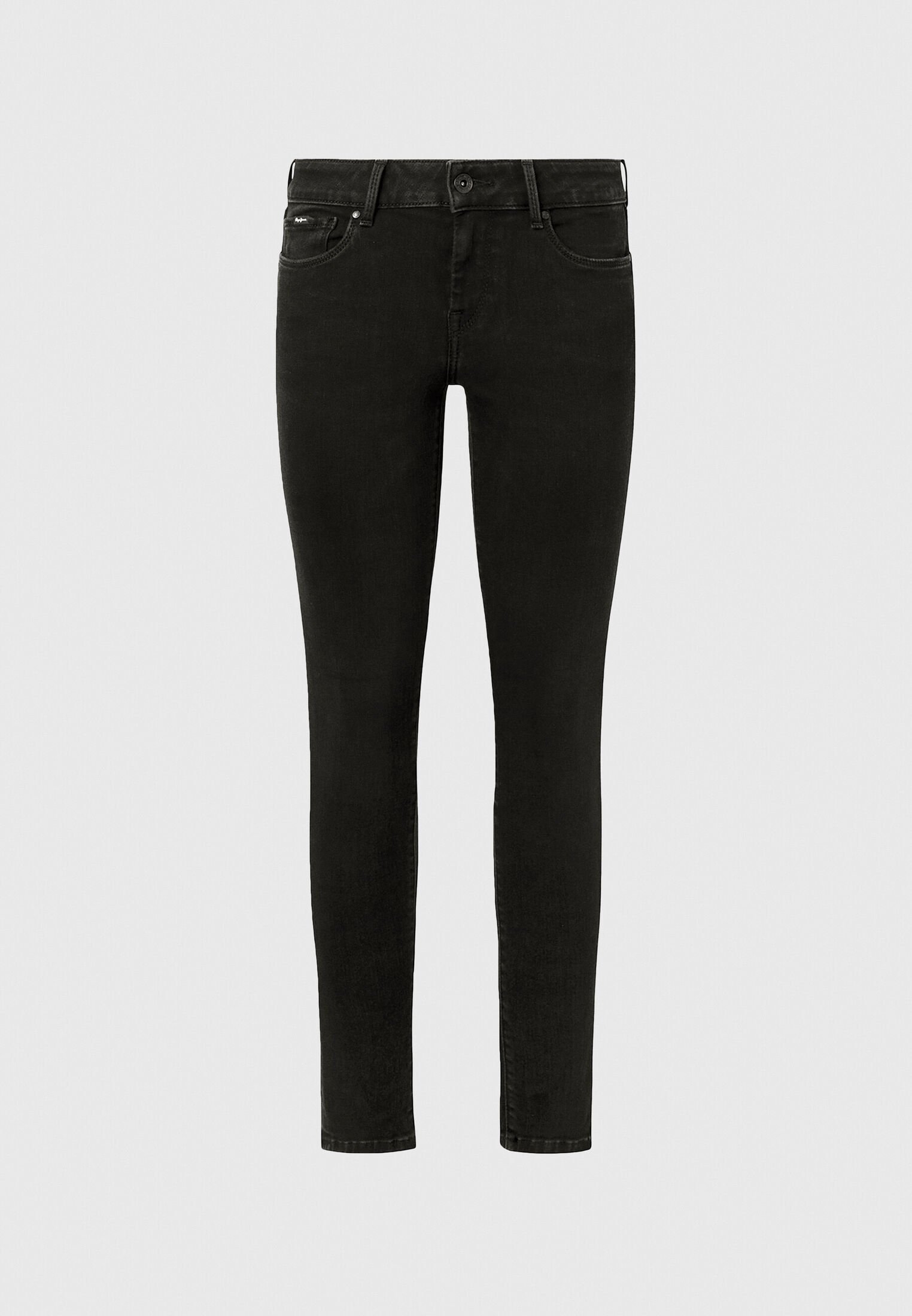 Pepe Jeans Skinny Fit Jeans - zwarte denim